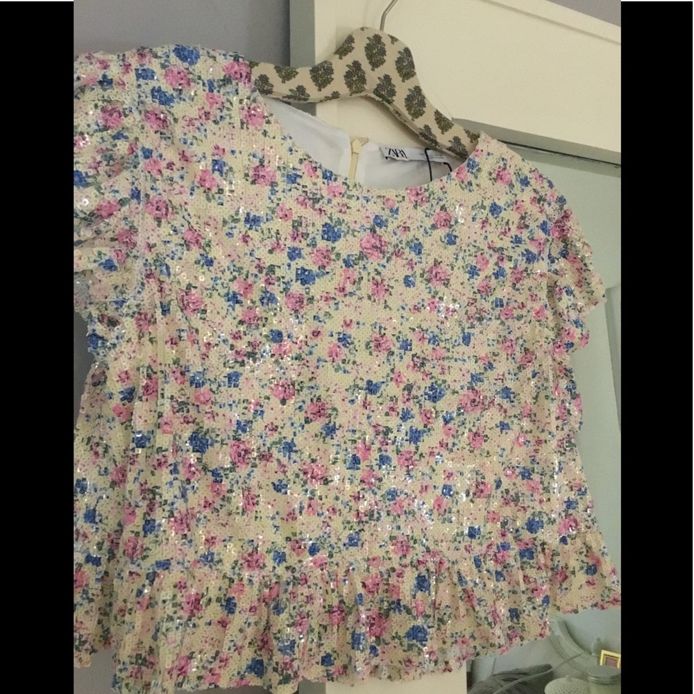 Zara Top with sequins